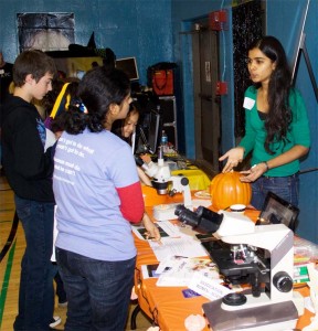 Kalpana Ramakrishnan interacts with students